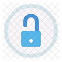 Unlock Unsecure Button Icon