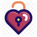 Unlock Love Heart Icon
