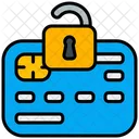 Unlock Padlock Credit Card Icon