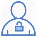 Unlock Account Open Profile Avatar Icon