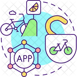 Unlock bike  Icon