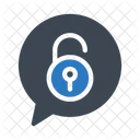 Unlock Security Message Icon