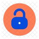 Unlock Circle Lock Padlock Icon