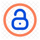 Unlock Circle Lock Padlock Icon