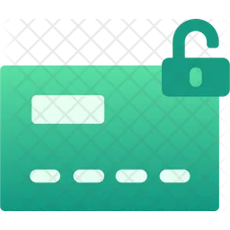 Unlock Credit Card  Icon