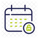 Unlock Date Calendar Date Icône