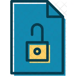 Unlock Document  Icon