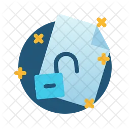 Unlock Document  Icon