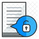 Unlock Document File Icon