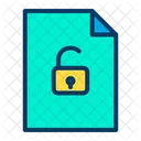 Unlock Document Page Icon