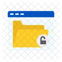 Unlock Documents File Lock Icon