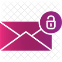 Unlock Email Email Envelope Icon