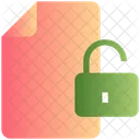 File Unlock Padlock Icon