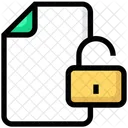 File Unlock Padlock Icon