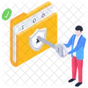 Folder Key Unlock Folder Folder Passkey Icône