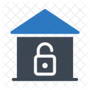 Unlock House Security Icon