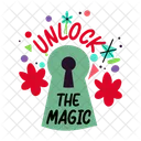 Unlock Keyhole Magic Icon