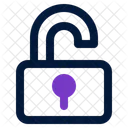 Unlock Keyhole Padlock Icon