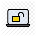 Unlock Accessed Laptop Icon