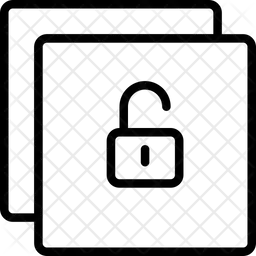 레이어 잠금 해제  아이콘