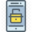 Unlock Security Mobile Icon