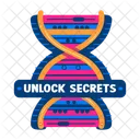 Unlock Secrets Dna Genetics Icon