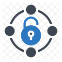 Unlock Sharing Network Icon