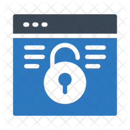 Unlock Webpage  Icon