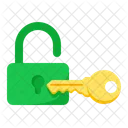 Unlock with Key  Icon