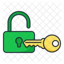 Lock With Key Icon