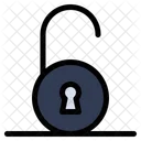 Unlocked Open Lock Circular Icon