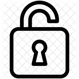 잠금 해제됨  아이콘