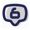 Unlocked Chat Message Icon