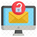 Unlocked Email  Icon