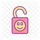 Unlocked positive emotion  Icon