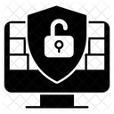 Unlocked System Unlock Computer Cyberattack Icon