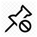 Unpin Remove Detach Icon