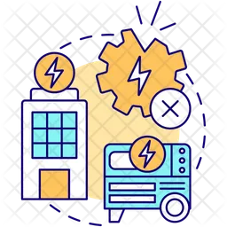 Unplanned utility outage Icon