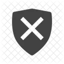 Unprotected Shield Unsafe Icon
