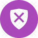 Unprotected Shield Icon