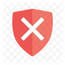 Unprotected Shield Icon