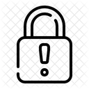Unprotected Lock Problems Attention Icon