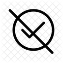 Unpublished Sign Cross Icon