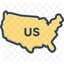 Uns Karte Land Icon