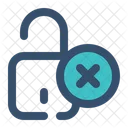 Unsafe Unsecure Unlock Icon