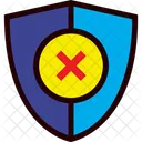 Shield Unprotected Security Icon