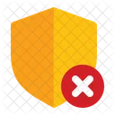 Shield Close Security Notice Icon