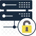 Unsecure Unlocked Data Icon