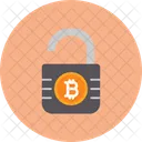 Bitcoin Unsecure Cryptocurrency Icon