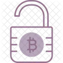 Bitcoin Unsecure Cryptocurrency Icon